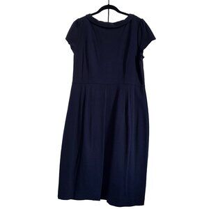 Boden Audrey Ponte Dress in navy blue - lined, 14 Long